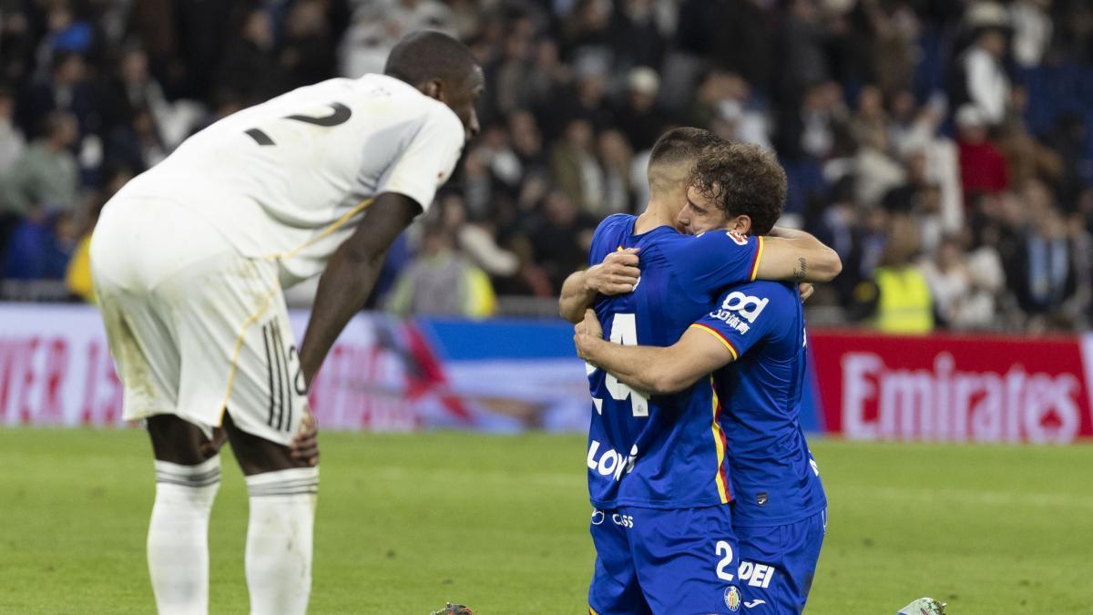 皇马西甲主场对赫塔费16连胜被终结，近18年首次主场不敌对手